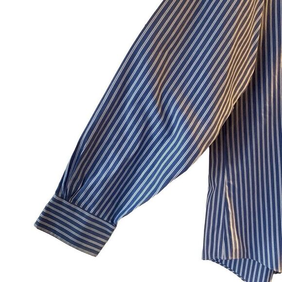 Pre Owned Men’s Brooks Brothers Long Sleeve Button Up Classic Pinst Sz 16 4/5 - Picture 5 of 11